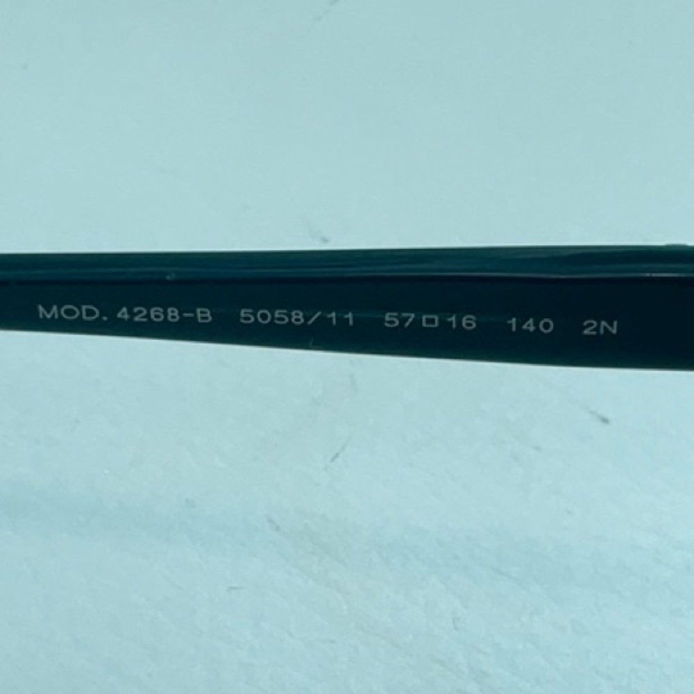Versace Teal Sunglasses with Silver Accents - Picture 3 of 5